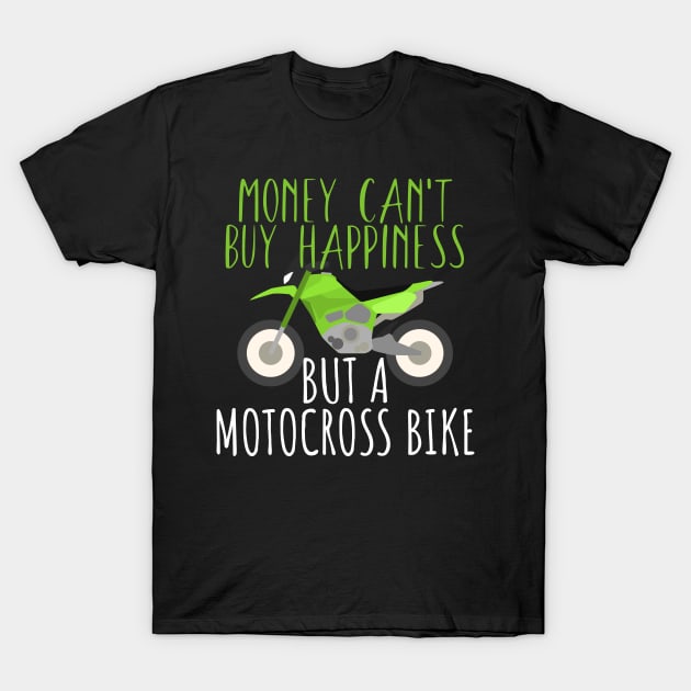 Motocross money happy bike T-Shirt by maxcode